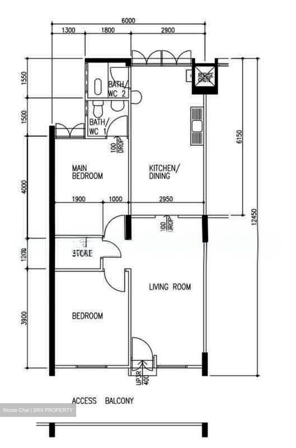 Blk 122 Ang Mo Kio Avenue 3 (Ang Mo Kio), HDB 3 Rooms #605908861